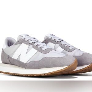 New Balance 237 70’s Retro Athletic Running Shoes Sneaker Light Grey/White W10